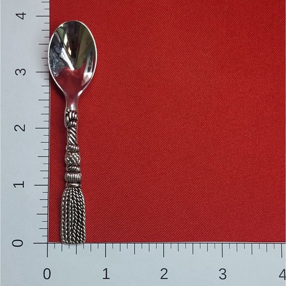 VTG Elegance Tassel Design Tea Spoon Set of 6 - Picture 10 of 10